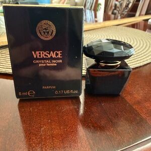 NWT Versace Crystal Noir for Women Eau de Toilette Mini, 0.17 Ounce